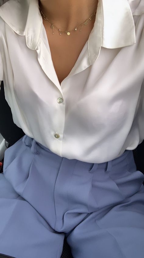 Blouse Work Outfit, Collar Shirts Women, Open Blouse, Spring Fits, Blouse Work, Casual Work Outfits, Work Outfits Women, Casual Work, Collar Shirt