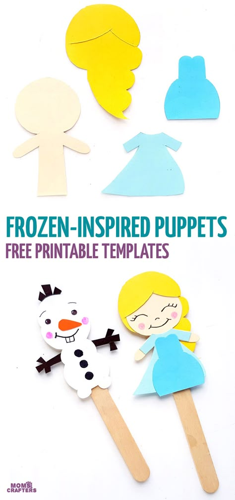 Click for free printable Frozen paper craft templates for Elsa and Olaf puppets and bookmarks! Crafts Organization Ideas, Elsa Crafts, Bookmarks Template, Olaf Craft, Fun Preschool Crafts, Winter Paper Crafts, Frozen Diy, Crafts Organization, Elsa And Olaf