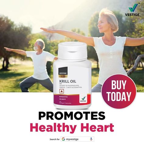 Krill oil contains the best nutrients for your heart's optimal function. Buy krill oil today for a healthier life. #vestproduct #krilloil #healthyheart #healthyliving #omega3 #buytoday #vestige #heart #fitness #diet #smile Heart Supplements, Medicine Ads, Heart Supplement, Health Marketing, Mixed Baby, Cosmetic Inspiration, Krill Oil, Sales Ads, Mixed Babies