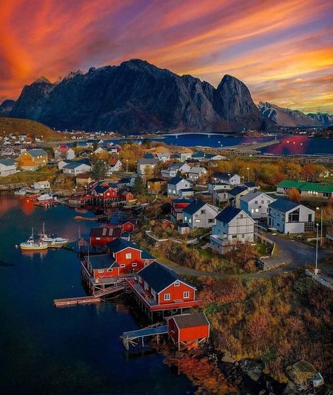 Reine, Moskenes Municipality, Nordland county, Norway Reine Norway, Block Puzzle Game, Lofoten Norway, Ice Block, Block Puzzle, Nordland, Winter Scenery, Paradise On Earth, Relaxing Music