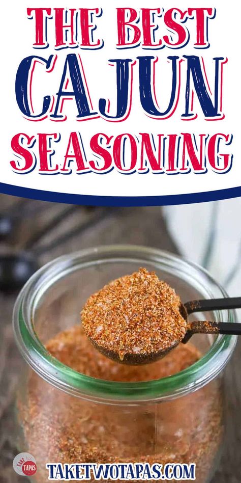 Homemade Cajun Seasoning is the perfect way to add some ZEST and ZING to your meals! Easily made with common spices you have on hand in your pantry already! #cajunseasoning #spicemix #creoleseasoning #louisiana Cajun Seasoning Recipe, Homemade Cajun Seasoning, Spice Blends Recipes, Spice Mix Recipes, Grilled Meats, Seasoning Recipe, Ras El Hanout, Creole Recipes, Creole Seasoning