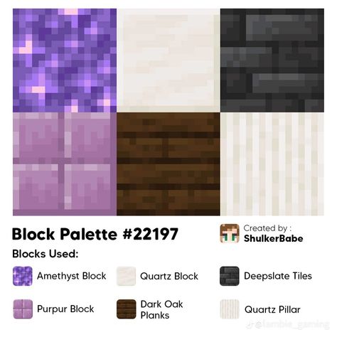 Block Combination Minecraft, Block Pallets, Minecraft Home, Minecraft Storage, Minecraft Halloween, Mc Builds, Color Combinations Home, Minecraft Blocks, Amazing Minecraft