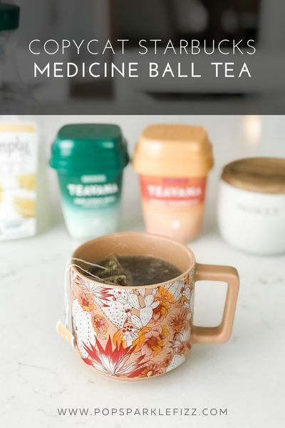 Teavana Tea Recipes, Peach Tranquility Tea, Tea Medicine, Starbucks Medicine Ball Tea, Pannekoeken Recipe, Medicine Ball Tea, Starbucks Medicine Ball, Fruit Tea Recipes, Teavana Tea