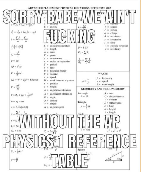 Ap Physics, Physics Memes, P Power, Honor Student, Art Advice, Trigonometry, Equations, Study Motivation, Dankest Memes