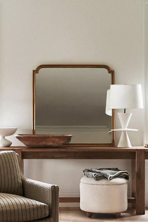 Decorative Wall, Floor & Gold Mirrors | Anthropologie Gold Mirrors, Unique Mirrors, Vintage Mirrors, Entryway Living Room, Gold Mirror, Decorative Wall, Mirror Decor, Modern Vintage, Anthropologie