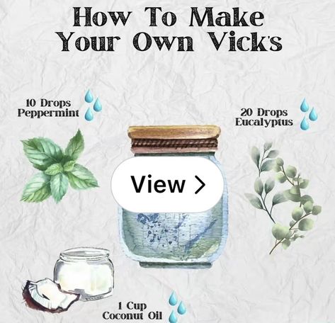 Lemon8 · Homemade Vicks · @Nicole Homemade Vicks, Vapor Rub, Coconut Oil, Peppermint, Make Your Own, Coconut, Make It Yourself, 10 Things, Quick Saves