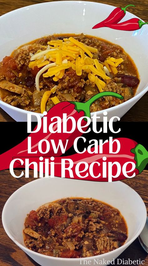 An easy recipe for Diabetic friendly Chili Con Carne. Traditional Chili Recipe, Low Carb Chili Recipe, Keto Chili, Beef Chili Recipe, Low Carb Chili, Chilli Recipes, Lifestyle Ideas, Minced Meat, Low Carb Dinner