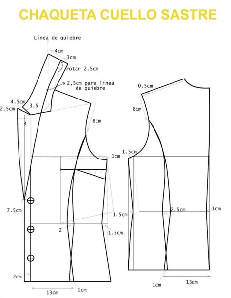 Pola Jaket, Mens Jacket Pattern, Easy Dress Sewing Patterns, Sewing Collars, Corset Sewing Pattern, Blazer Pattern, Sewing Clothes Women, Shirt Sewing Pattern, Fashion Design Patterns