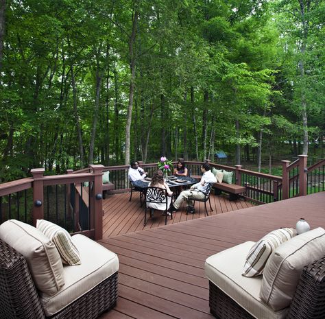 Deck Designs Multi Level, Back Deck Ideas, Outdoor Deck Decorating, Outdoor Living Deck, Tiered Deck, Multi Level Deck, Dream Deck, Building A Pergola, Patio Deck Designs