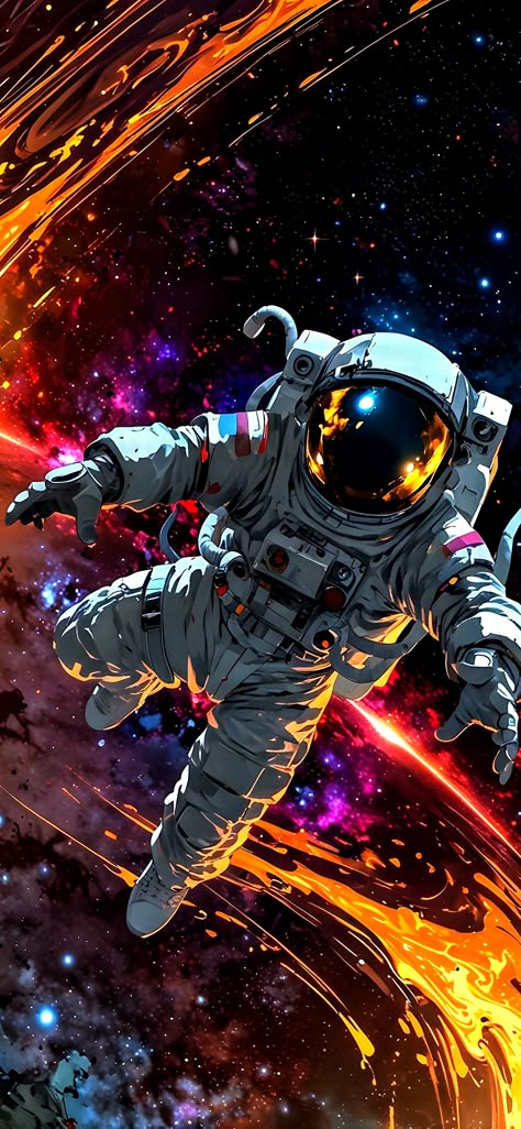 Astronaut Art Wallpaper, Amoled Wallpaper, Astronaut Drawing, Arts Wallpapers, Astronaut Illustration, Wallpaper Galaxy, Astronaut Wallpaper, Amoled Wallpapers, Android Wallpaper Art