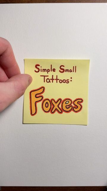 Simple Fox Tattoo, Small Fox Tattoo, Fox Tattoo Design, Small Tattoo Ideas, Small Tattoos Simple, Fox Tattoo, Dragon Tattoo Designs, Small Tattoo, Dragon Tattoo