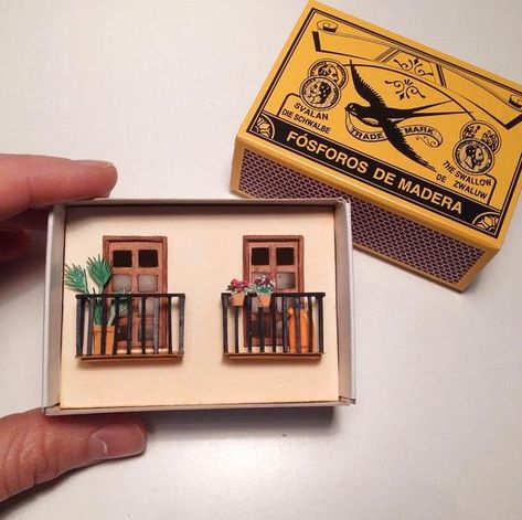 Match Box House, Match Box Art Matchbox Crafts, Matchbox Diy, Matchbox Crafts Diy, Match Box Craft, Miniature Paper Crafts, Miniature Crafts Diy How To Make, Miniature Ideas, Matchbox Crafts