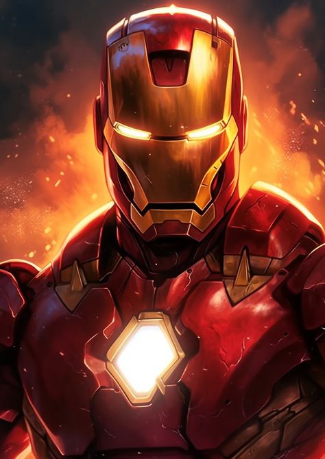 Tony Stark / Iron Man Uncharted Tattoo, Ironman Wallpaper, Tony Stark Wallpaper, Red Armor, Superhero Pictures, Superhero Images, Toni Stark, Hulk Comic, Marvel Animation