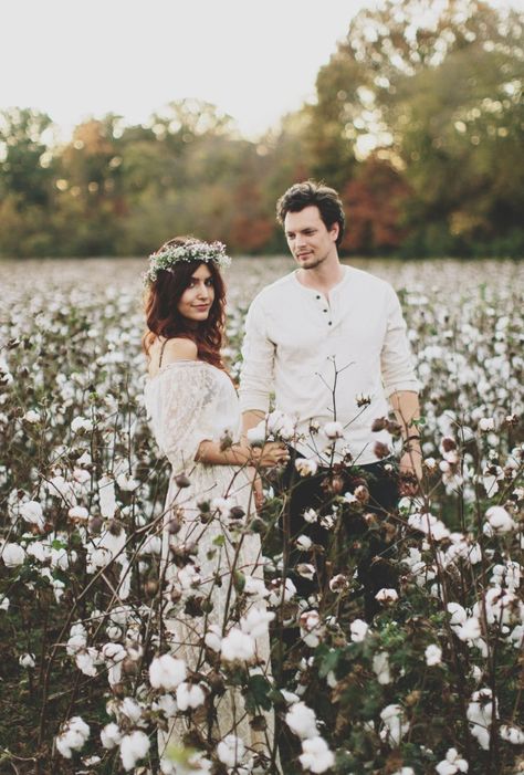 Photo by Brandon Chesbro. (Engagement photos // bohemian theme) Fantasy Themed Engagement Photos, Boho Prenup Photo Ideas, Fairytail Engagement Photos, Fairy Forest Engagement Photos, Enchanted Couple Photoshoot, Rustic Prenup, Bohemian Prenup Shoot, Prenup Outfit, Prenup Photos Ideas