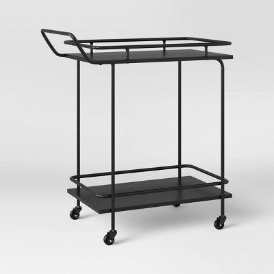 Target Bar Cart, Americana Porch, Tea Setup, Bar Cart Black, Black Bar Cart, Wine Cart, Modern Bar Cart, Metal Bar Cart, Mod Furniture