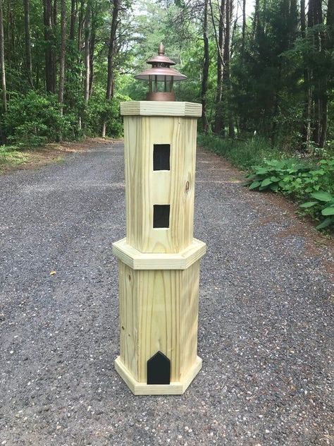 Woodworking Plans Free Lighthouse Plans, Lighthouse Woodworking Plans, Downloadable Woodworking Plans, Rustic Wood Furniture, Pallet Project, Wood Lantern, Build Something, The Lighthouse, Woodworking Skills