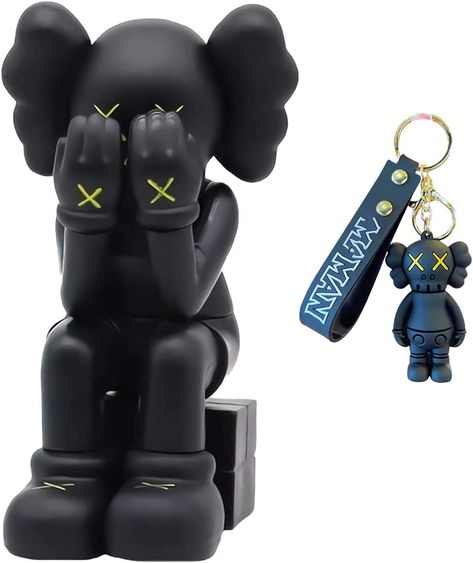 New Anime Trend Fashion Doll KAWS Action Figure +Same Keychain PVC Collection Model Character Toy,Suitable for Desk Decoration, Car Decoration (4.3in/11cm-3) Kaws Figures, New Anime, Desk Decoration, Car Decoration, Trend Fashion, Fashion Doll, Amazon Finds, Desk Decor, Car Decor