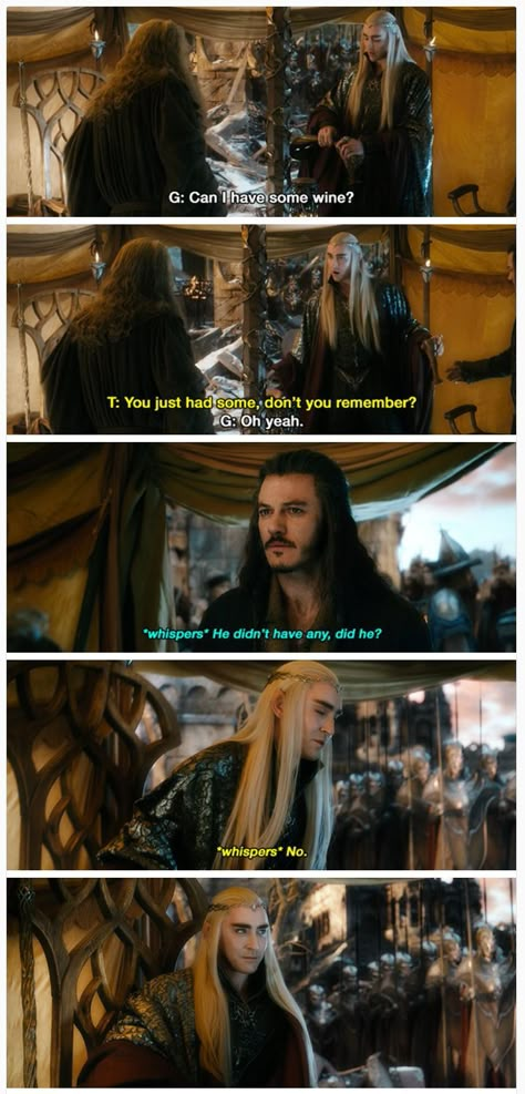 Thranduil Funny, Legolas Funny, Hobbit Fanart, The Hobbit Thranduil, Hobbit Funny, King Thranduil, Legolas And Thranduil, Lotr Funny, Hunger Games Humor