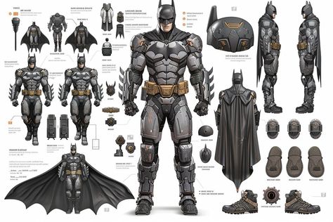 Batman Armor Concept, Batman Armor Suits, Batsuit Concept Art, Batman Suit Concept, Batmobile Concept Art, Batman Character Design, Zack Snyder Justice League, Batman Concept Art, Batman Redesign