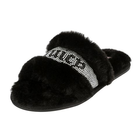 PRICES MAY VARY. Juicy Couture Womens Slip on Fuzzy Slides Stylish And Comfortable, Perfect Womens Slippers for Any Occasion Like Indoor Or Outdoors High Quality Womens Slippers Fux Fur Slide Easy on Easy Off Juicy Couture rhinestone Logo On Strap Juicy Couture is a glamorous, irreverent, and fun designer lifestyle brand, bringing LA style and attitude to girls all over the world. Discover the couture in your every day with an element of surprise. Emo Shoes, Fuzzy Slides, Faux Fur Slides, Indoor Outdoor Slippers, Juicy Couture Shoes, Black Slides, Outdoor Slippers, Faux Fur Slippers, Juicy Couture Black