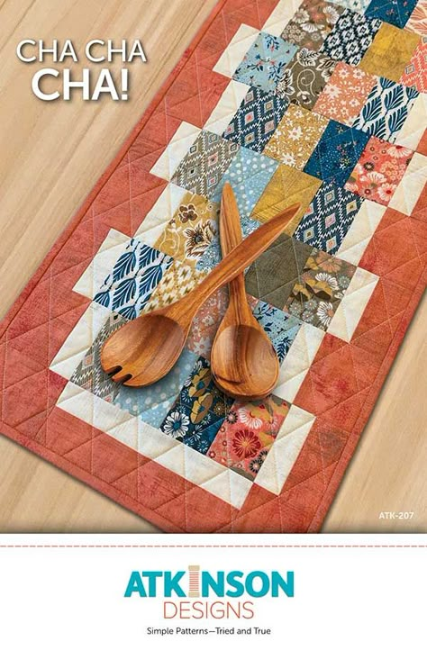 Hip Movement, Jelly Roll Patterns, Table Topper Patterns, Charm Squares, Patchwork Table Runner, Dance Together, Quilted Table Runners Patterns, Placemats Patterns, Quilt Projects