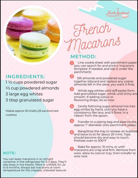 Easy Macaron Flavors, Perfect Macaron Recipe, Macaroons Recipe For Beginners, Ingredients For Macarons, Beginner Macaron Recipe, Fancy Macarons, Macaron Recipe Italian Method, Easy Macaroons, Macaroon Filling