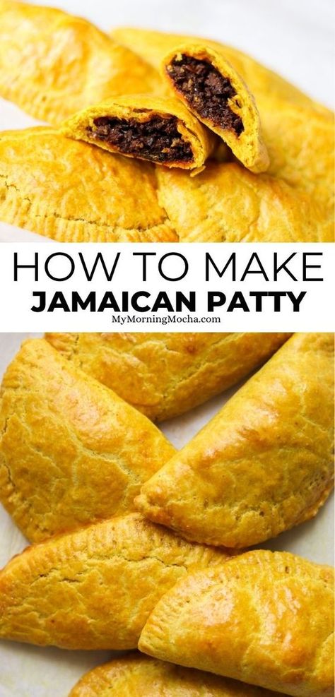 Best Cornbread Stuffing Recipe, Chicken Patty Recipes, Jamaican Beef Patties, Jamaican Patty, Patty Recipe, Belgian Food, Jamaican Dishes, Beef Patties, Patties Recipe