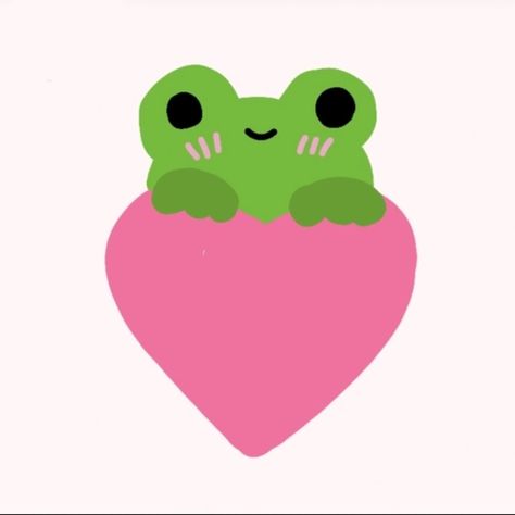 (Draw isnt mine) Frog With Hearts Drawing, Frog Heart, Dibujo Simple, Art Tutor, Baby Frog, Diy Pottery Painting, Best Friend Drawings, Frog Tattoos, 2024 Goals