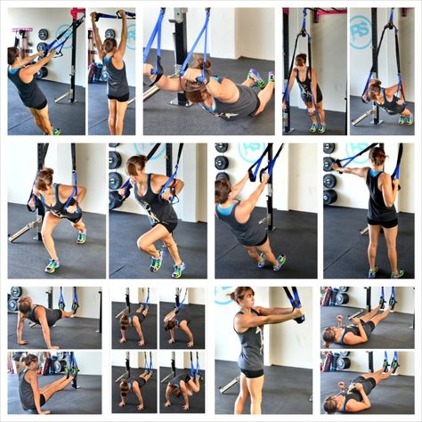 suspension trainer exercises for a full body workout. Bodyweight exercises you can do anywhere! Trx Workouts For Women, Suspension Training Workouts, Suspension Workout, Trx Abs, Trx Full Body Workout, Redefining Strength, Chest Workout Women, Trx Suspension Training, Gym Program