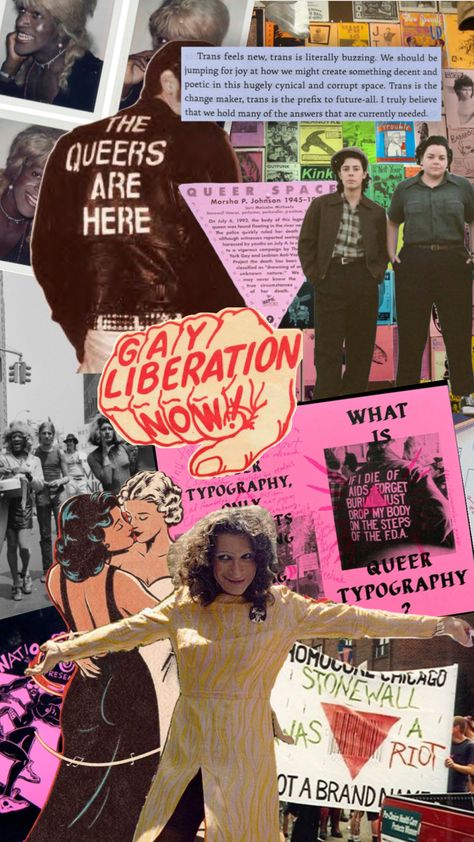 queer liberation is so important to me #queer #queerhistory #gay #trans Queer Liberation Poster, Queer Zine Design, Queer Latinx Art, Queer Liberation Art, Queer Protest Art, Queer Joy Art, Queer Imagery, Queer Joy Aesthetic, Queer Propaganda