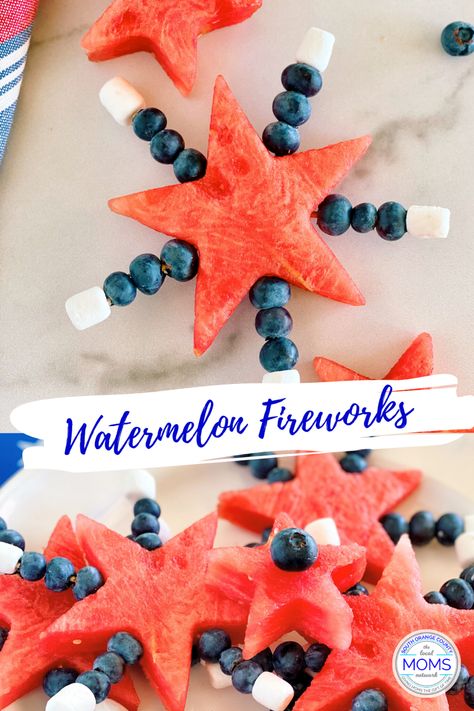 Firework Food Ideas For Kids, Firework Night Food, Firework Snacks, Firework Themed Food, Fireworks Food Ideas, Nye Food, Star Shaped Cookies, Food Advice, Patriotic Food