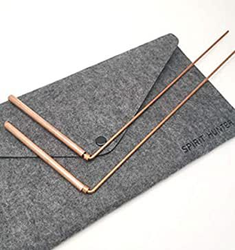 ✔Dowsing Rod material: 99.9% Copper ✔Package = 2pcs Dowsing Rods + 1pc Gift Bag. ✔Size:Our dowsing rod is approx. 4.92inches/handle*12inches/length.Easy for dowsing. ✔Gift Bag Packing: Protect rods when travel or carry out, also perfect to share with friends. ✔Great divination tools to search water/water witching rods ,gold,mineral,lost things,hunting ghost and paranormal investigation. Ghost Hunting Tools, Paranormal Equipment, Ghost Hunting Equipment, Spirit Sticks, Water Ghost, Dowsing Rods, Copper Rod, Water Witch, Hunting Tools