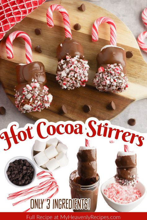 Crafty Morning - Hot Chocolate Stirrers...such a cute idea... Hot Chocolate Gift Basket, Chocolate Stirrers, Hot Chocolate Bar Party, Cheap Christmas Gift, Hot Cocoa Party, Hot Chocolate Party, Christmas Baking Gifts, Hot Chocolate Stirrers, Gourmet Hot Chocolate