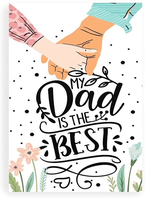 Amazon.com : My Dad Is The Best, Sweet Father's Day Card, Blank Father's Day Card, Dad Card : Office Products Happy Dad's Day, Father's Day Greeting Cards Ideas, Father’s Day Cards, Father Day Cards, Happy Father's Day Cards, Father's Day Cards Handmade, Cardboard Decor, Fathers Day Greeting Card, Happy Fathers Day Card