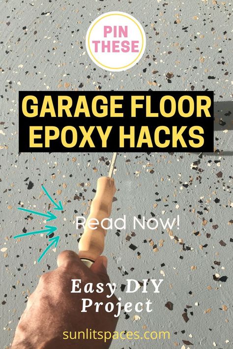 Diy Garage Floor Epoxy, Rustoleum Garage Floor, Garage Floors Diy, Epoxy Concrete Floor, Garage Stairs, Garage Epoxy, Garage Paint, Epoxy Diy, Concrete Epoxy