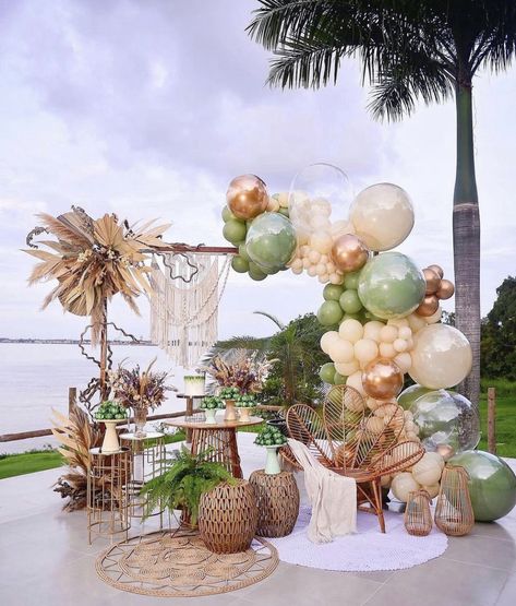 Bali Party Decorations, Rustic Boho Party Decor, Tulum Birthday Party Ideas, Tulum Birthday Party, Tulum Theme Party Decor, Tulum Party Decor, Tulum Theme Party, Bohemian Theme Party Decoration, Tulum Party