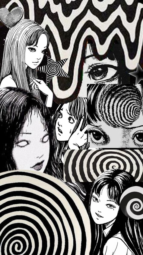 Junji Ito Wallpaper Junji Ito Phone Wallpaper, Junji Ito Ipad Wallpaper, Jinjo Ito Wallpaper, Junji Ito Macbook Wallpaper, Junji Ito Pattern, Junji Ito Aesthetic Wallpaper, Junji Ito Background, Halloween Pubmat, Junji Ito Wallpaper Iphone