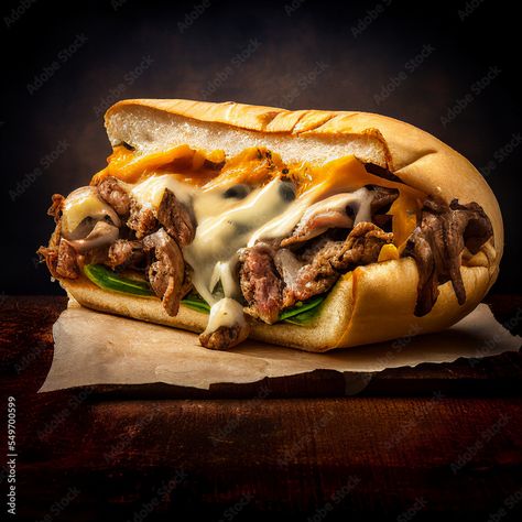 Philly Cheese Steak Sandwich Recipe, Philly Steak Sandwich, Cheesesteak Sandwich, Philly Cheese Steak Sandwich, New York Strip Steak, Steak Sandwich Recipes, Philly Steak, New York Strip, Food Pic