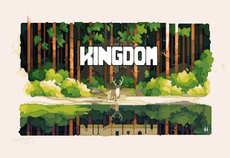 Kingdom Fanart, Modded Minecraft, Sketch Board, Kingdom Art, Dungeon Crawler, Pixel Art Landscape, Indie Game Art, Pixels Art, Piskel Art