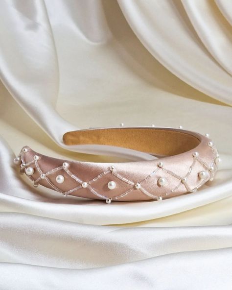 A beautiful hand beaded headband with pearls, part of our new collection. Tap the link to check it out! Headband With Pearls, Whimsical Princess, Royal Gala, Embroidered Headband, Handmade Headband, Padded Headband, Beaded Headband, Velvet Headband, Handmade Headbands