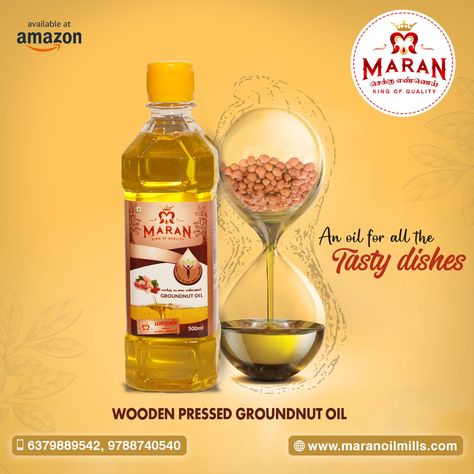 Edible Oil Creative Ads, Groundnut Oil Creative Ads, Diwali Posts, Oil Ads, Cooking Oil Bottle, Drink Ads, Groundnut Oil, Grocery Ads, Cold Pressed Oil