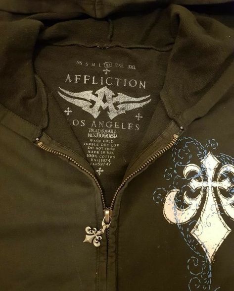 Affliction Clothing, Masc Fashion, Cool Jackets, Zip Up Hoodies, What’s Going On, 2000s Fashion, Edgy Outfits, Dream Clothes, Retro Outfits