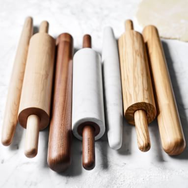 Williams Sonoma Christmas, Marble Rolling Pin, Baked Rolls, Taper Design, Sugar Cookie Dough, Pots And Pans Sets, Rolling Pins, Perfect Pies, Bakeware Set