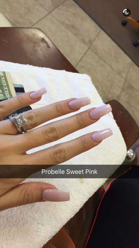 Pinterest: @giaaxoo Slim Square Acrylic Nails, Slim Square Nails, Pink Long Nails, Pretty Fingers, Nail Colours, Nail Envy, Nail Beauty, Ballerina Nails, Colorful Nail Designs