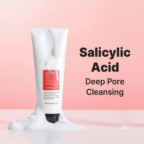 🦋COSRX Salicylic Acid Daily Gentle Cleanser (150ml)✨ Available on Offer Price of 37% Discount 😍���🫰 Use this Bohemian code: OSG0724C1P51 and claim all the of 37% discount💥 ✅Reduces acne breakouts ✅Regular use unclogs pores too ✅The tea tree leaf oil keeps your skin bacteria free ✅Anti-inflammatory properties soothes irritation and redness https://ohsogo.com/products/cosrx-salicylic-acid-daily-gentle-cleanser-150ml . . . . . . . . . . . . . . . . . . . . . . #cosrxkorea #cosrx #cosrxskincar... Cosrx Salicylic Cleanser, Skin Care Pictures, Acne Breakout, Korean Products, Remove Acne, Unclog Pores, Gentle Exfoliator, Gentle Cleanser, Face Cleanser