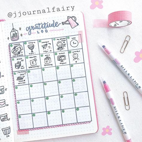 @jjournalfairy shared a photo on Instagram: “sept bujo series : gratitude log ✨ - i went for a doodle style gratitude log this month and it turned out pretty cute i must say 😽 would…” • Sep 14, 2020 at 10:30am UTC Bujo Gratitude Page, Bujo Monthly Log, Bujo Gratitude, Bullet Journal Gratitude Log, Gratitude Ideas, Gratitude Log, Gratitude Tracker, Journaling 101, Bulletin Journal