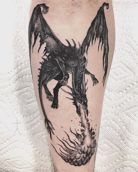 Little Kalameet raining fire for Nick! Thanks for getting this one dude!! And thanks for the rad figure! done here in Pittsburgh at… Dragon Tattoo Man, Men Dragon Tattoo, Dark Dragon Tattoo, Dragon Tattoo Men, Dragon Tattoo Designs For Men, 3d Dragon Tattoo, Tattoos 2024, Black Dragon Tattoo, Dragons Tattoo