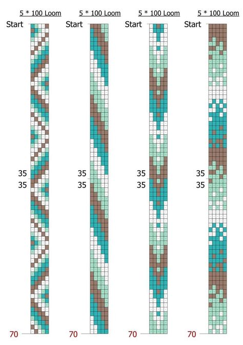 Pattern Beads Bracelet, 5 Bead Loom Patterns, Beading Loom Patterns Free, Free Bead Loom Patterns, Seed Bead Loom Patterns Free, Loom Beading Patterns Free, Bead Loom Bracelets Patterns, Bead Weaving Patterns Free, Loom Beaded Necklace