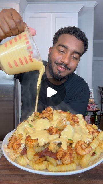 Recipe For Cheese Sauce, Loaded French Fries Recipe, Loaded Fries Recipe, Cheese Fries Recipe, Carnation Milk, Chicken And Dressing Casserole, Crab Fries, Cheesy Fries, Lump Crab Meat