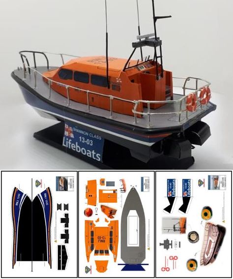 Boat Paper Craft, F1 Paper Model Template, 1/64 Scale, Diy Paper Toys, Diorama 1:64 Paper Models, Model Boat Plans, Diorama 1:64, Free Paper Models, Cardboard Model